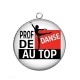 Pendentif Cabochon Argent - prof de danse au top