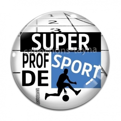 Cabochon Verre - super prof de sport