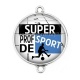 Connecteur Cabochon Argent - super prof de sport