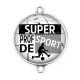 Connecteur Cabochon Argent - super prof de sport