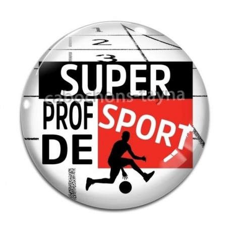 Cabochon Verre - super prof de sport