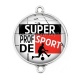 Connecteur Cabochon Argent - super prof de sport