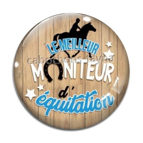 Cabochon Verre - le meilleur moniteur d'équitation