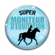 Cabochon Verre - super moniteur d'équitation