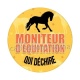 moniteur d'équitation qui déchire