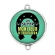 Connecteur Cabochon Argent - un super moniteur d'équitation 