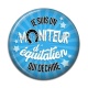 Cabochon Résine - je suis un moniteur d'équitation qui déchire