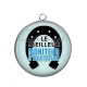 Pendentif Cabochon Argent - le meilleur moniteur d'équitation