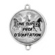 Connecteur Cabochon Argent - une super prof d'équitation
