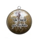 Pendentif Cabochon Argent - une coach qui déchire