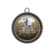 Pendentif Cabochon Argent - une coach qui déchire