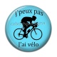 Cabochon Résine - j'peux pas j'ai vélo