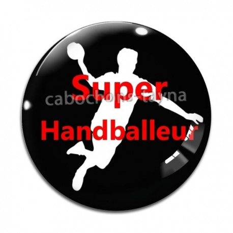 Cabochon Verre - super handballeur