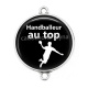 Connecteur Cabochon Argent - handballeur au top