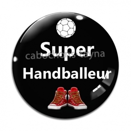 Cabochon Verre - super handballeur