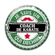 Cabochon Verre - je suis un coach de karaté qui déchire