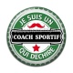 Cabochon Résine - je suis un coach sportif qui déchire