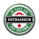 Cabochon Résine - je suis un entraineur qui déchire