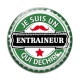 Cabochon Verre - je suis un entraineur qui déchire