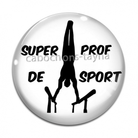 Cabochon Verre - super prof de sport