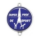 Connecteur Cabochon Argent - super prof de sport