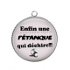 Pendentif Cabochon Argent - enfin une pétanque qui déchire