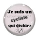 Cabochon Verre - je suis un cycliste qui déchire