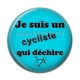 Cabochon Résine - je suis un cycliste qui déchire