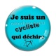Cabochon Verre - je suis un cycliste qui déchire