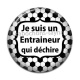 Cabochon Résine - je suis un entraineur qui déchire