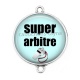 Connecteur Cabochon Argent - super arbitre