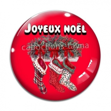 Cabochon Verre - joyeux noël