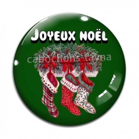 Cabochon Verre - joyeux noël