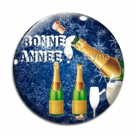 Cabochon Verre - bonne année