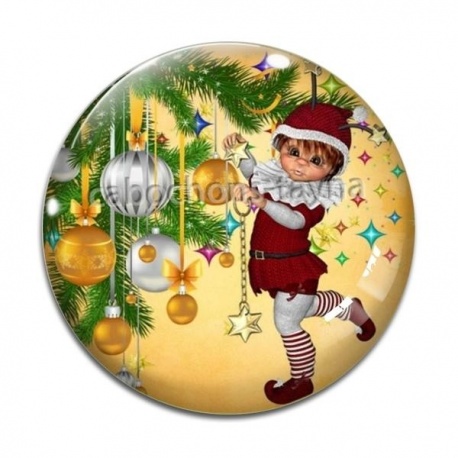Cabochon Verre - lutin