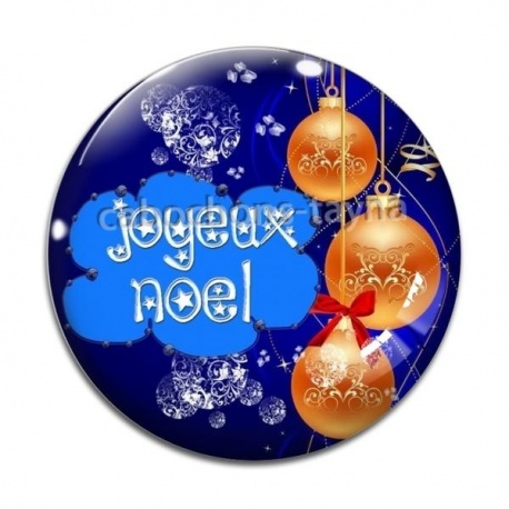 Cabochon Verre - joyeux noël