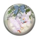 Cabochon Résine - oiseaux de noël