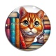 Cabochon Verre - chat