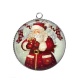 Pendentif Cabochon Argent - père noël