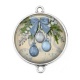 Connecteur Cabochon Argent - boulles