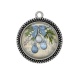 Pendentif Cabochon Argent - boulles