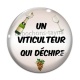 Cabochon Verre - un viticulteur qui déchire