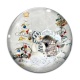 Cabochon Verre - bonhomme des neiges