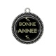 Pendentif Cabochon Argent - bonne année