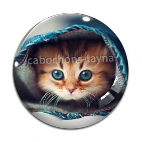 Cabochon Verre - chaton