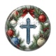 Cabochon Résine - croix de noël