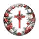 Cabochon Verre - croix de noël