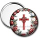 Miroir de poche - croix de noël