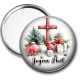 Miroir de poche - croix joyeux noël