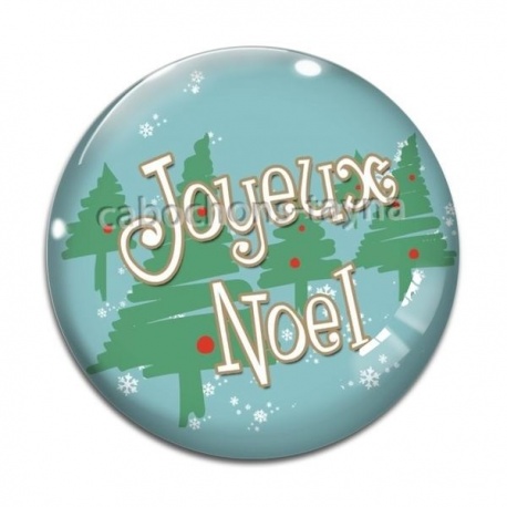 Cabochon Verre -  joyeux noël